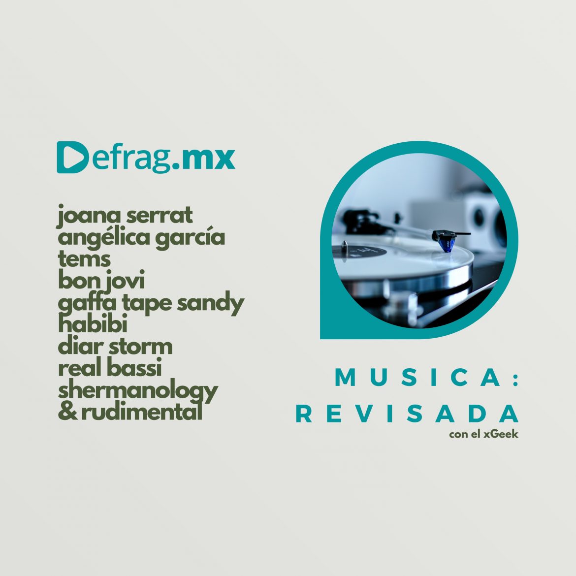 Defrag.mx Podcast Música Revisada・Joana Serrat・Angélica García・Bon Jovi・Diar Storm